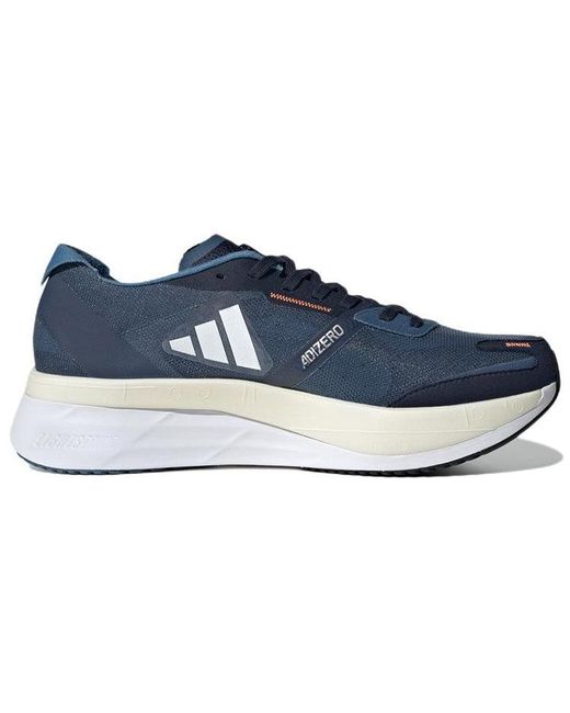 Adidas Blue Adizero Boston 'Wonder Steel' for men