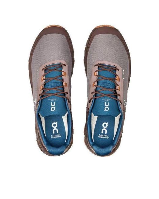 On Shoes Brown Cloudvista Waterproof 'Zinc Grape' for men