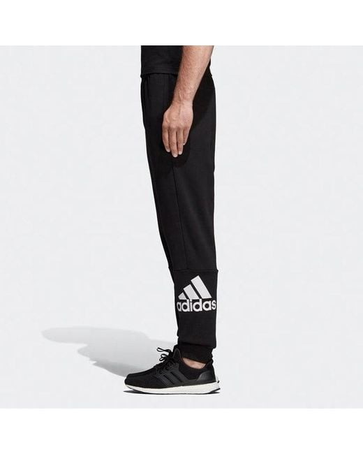 Adidas Black Stylish Knit Logo Bundle Feet Sports Long Pants for men