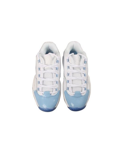 Reebok White Question Patent Low 'Fluid' for men