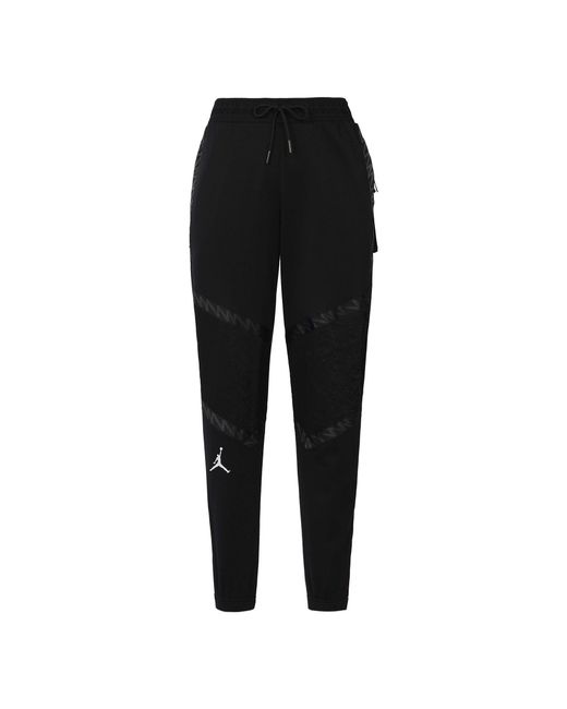 Nike Black Dri-Fit Zion Big Pocket Patchwork Print Knit Sports Bundle Feet Pants for men