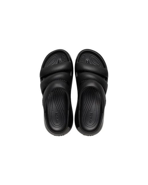CROCSTM Black Mega Crush Triple Strap for men