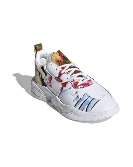 Adidas Blue Supercourt Rx 'Cloud Metallic' for men