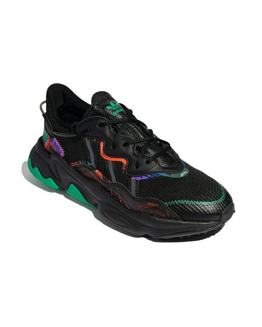 Adidas Black Originals Ozweego Casual Shoes Multi-Color' for men