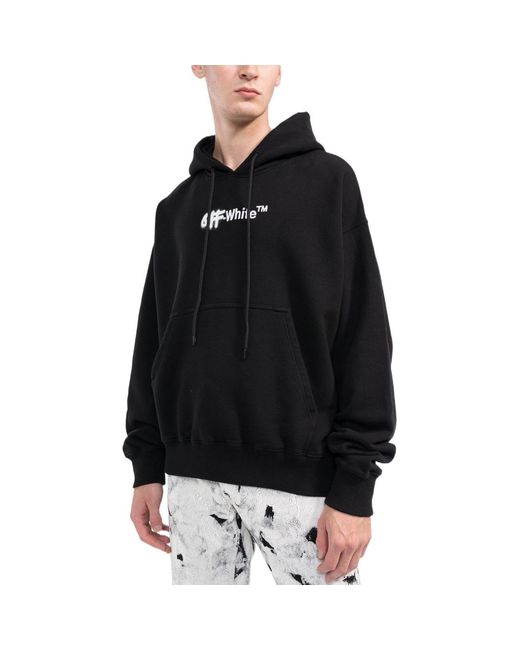 Off-White c/o Virgil Abloh Black Fw22 Aphabet Ogo Printing Hooded Ong Eeve Ooe Fit Back for men