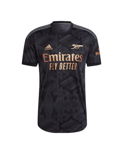 Adidas Black Arsenal 22/23 Away Authentic Jersey for men