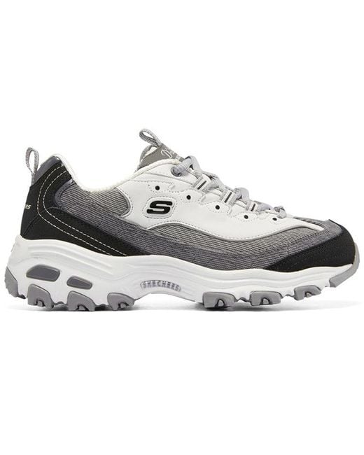 Skechers White (Wmns) D'Lites 1.0