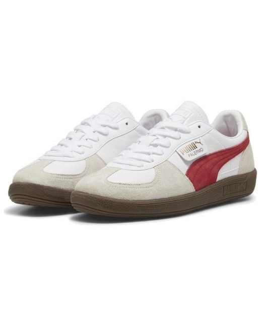 PUMA White Palermo Leather Club' for men
