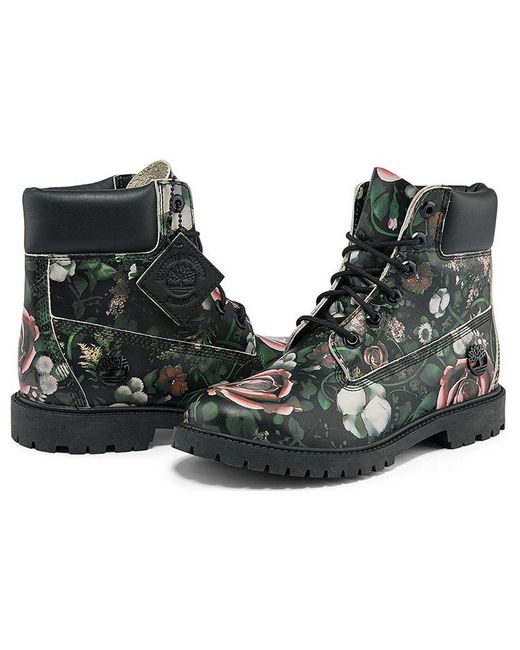 Timberland Green (Wmns) Heritage Inch Waterproof Boots Floral Nubuck'