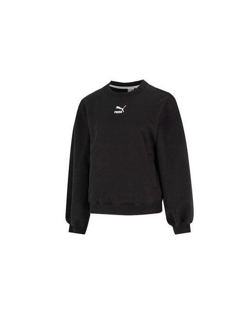 PUMA Black (Wmns) Graphic Sweatshirt