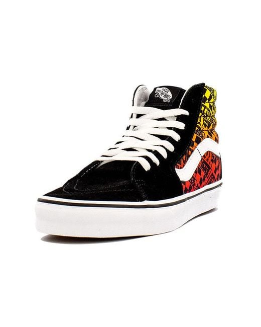 Vans Black Sk8-Hi 'Logo Flame' for men