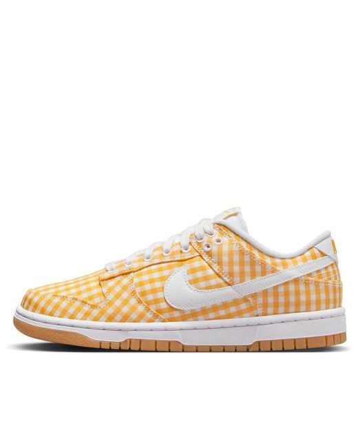 Nike Natural Dunk Low Wmns Yellow Gingham