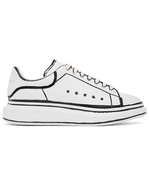 McQueen White Oversized Sneaker Outline' for men