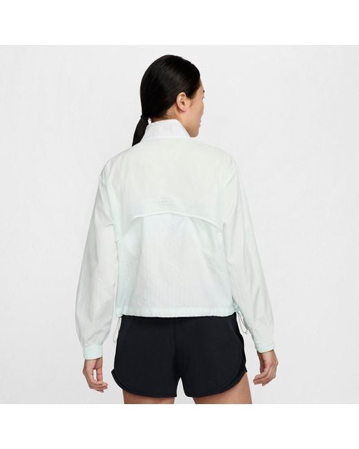 Nike White Dri-fit Loose Jacket