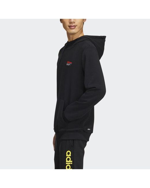 Adidas Blue Neo Ss Cs Hoody 2 Sports for men