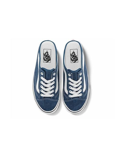 Vans Blue Style 36 Mule Low Tops Casual Skateboarding Shoes Denim for men