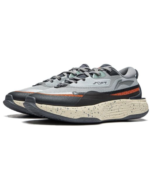 Li-ning Blue Soft Warm Fleece Sneakers for men