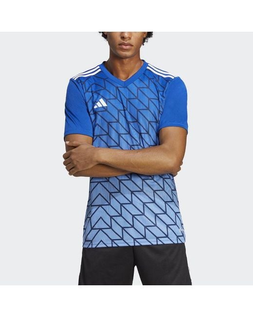 Adidas Blue Team Icon 23 Soccer Jersey 'Royal' for men
