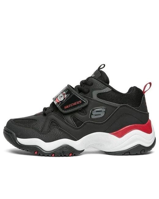 Skechers Black (Wmns) D'Lites Train Low-Top Running Shoes