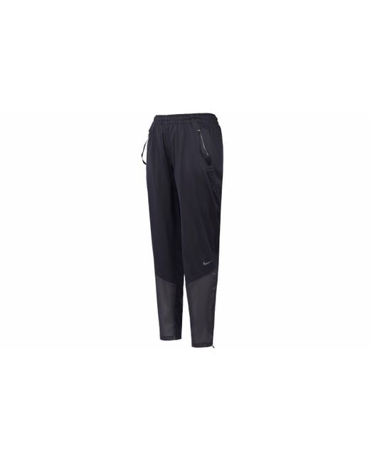 Nike Blue (Wmns) Colorblock Lacing Waterproof Breathable Storage Simple Sports Pants/Trousers/Joggers