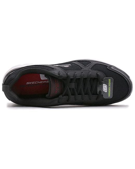 Skechers Black Track Low-Top Running Shoes for men