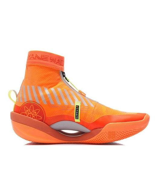 Li-ning Orange Way Of Wade 9 Infinity 'Caution' for men