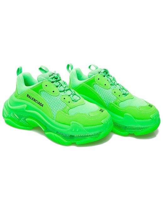 Balenciaga Triple S Sneaker 'green' | Lyst