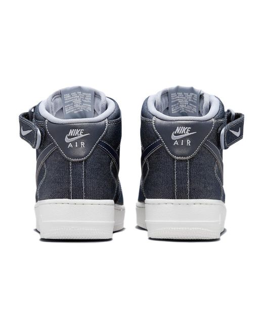 Nike Blue (Wmns) Air Force 1 Mid 'Denim' for men