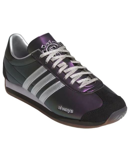 Adidas Purple Country X Always Metallic' for men