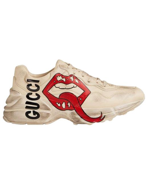 Gucci Red Rython Sneakers