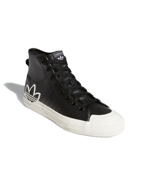 Adidas Black Nizza Hi Rf for men
