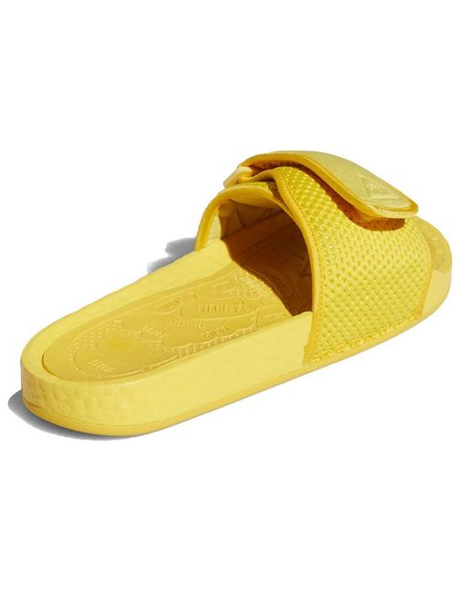 Adidas Yellow X Pharrell Chancletas Hu Slides 'Bold' for men