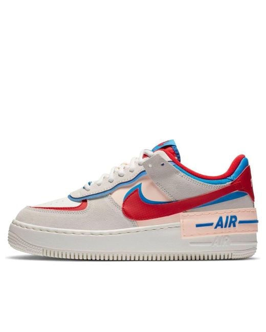 Nike White (Wmns) Air Force 1 Shadow 'Sail Royal'