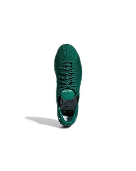 Adidas Green X Pharrell Superstar Primeknit 'Dark' for men