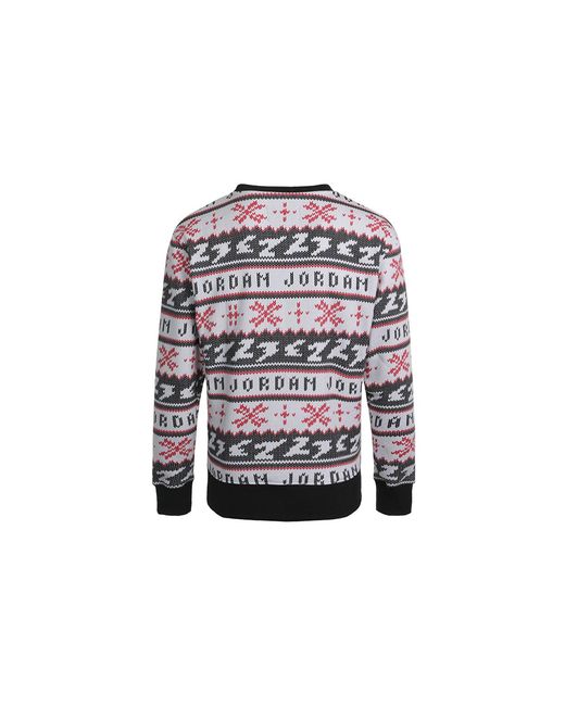 Nike Black Jumpman Holiday Knit Stay Warm Cozy Casual Round Neck for men