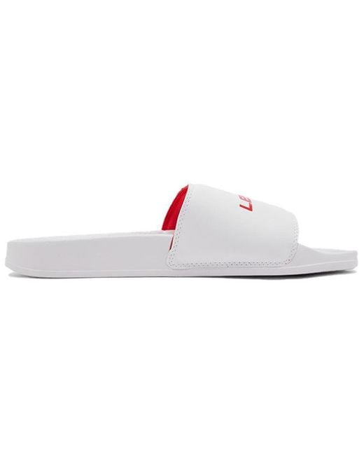 Reebok White Lm Classic Slide Slippers