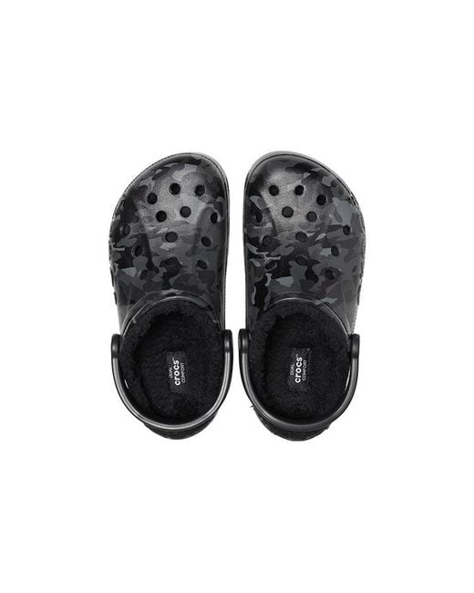 CROCSTM Black Wear-Resistant Cozy Sports Sandals