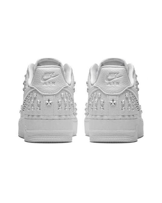 Nike White (Wmns) Air Force 1 Low 'Star-Studded'