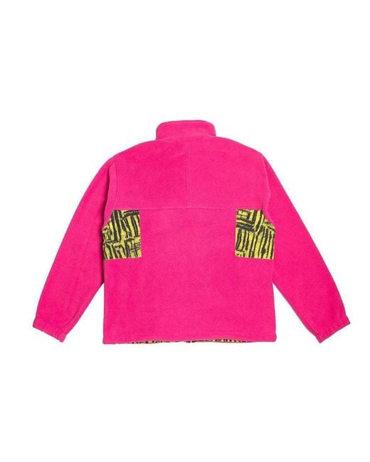 Nike Acg Printing Splicing Jacket Pinkred for men