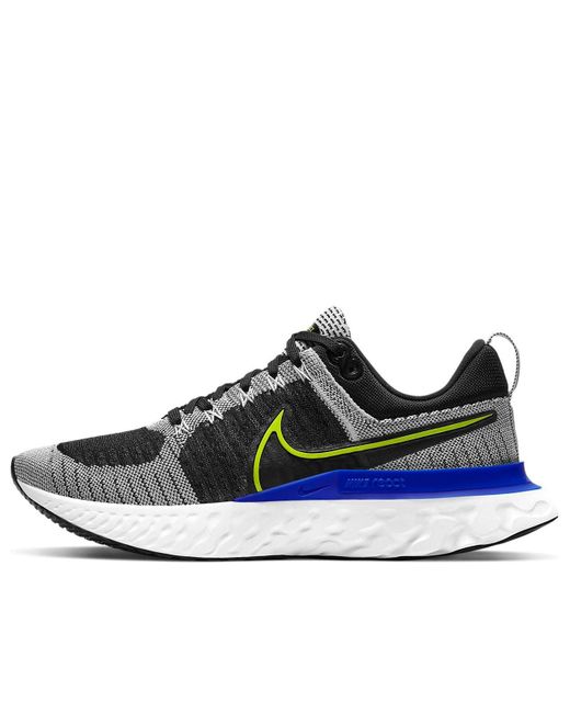 Nike Blue React Infinity Run Flyknit 2 'Racer Cyber' for men