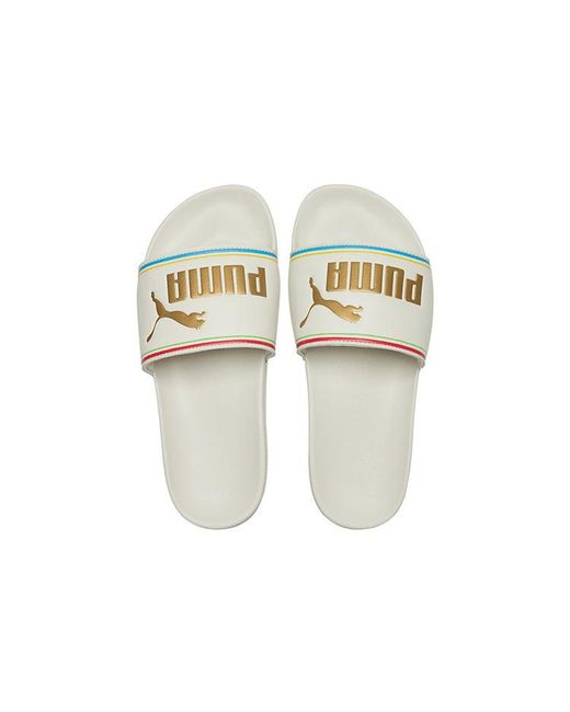 PUMA White Leadcat Slide for men