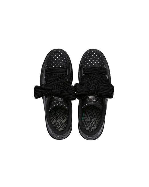 PUMA Black (Wmns) Basket Heart Ath Lux