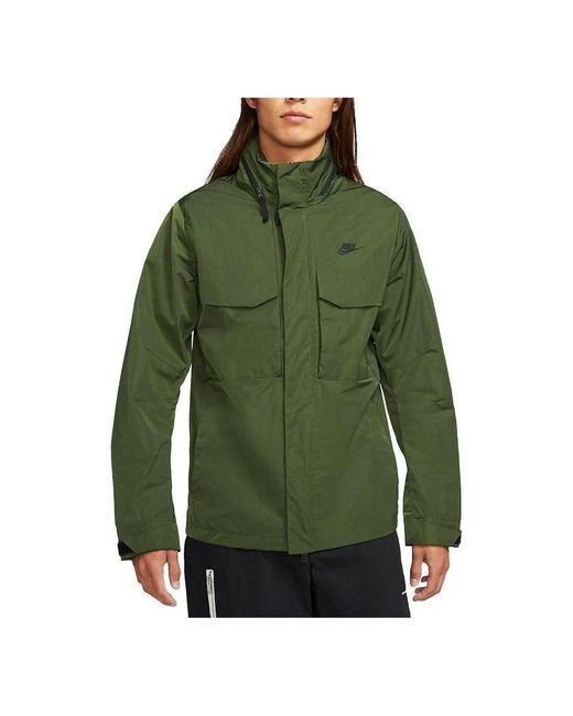 Nike Green Sportswear Premium Unlined Hooded M65 Jacket for men