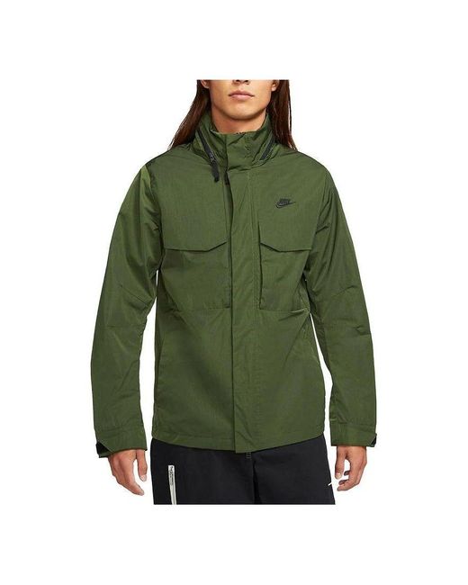 Nike Green Sportswear Premium Unlined Hooded M65 Jacket for men