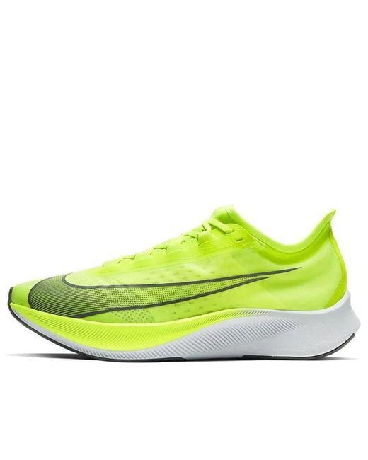 Nike Yellow Zoom Fly 3 'Volt' for men
