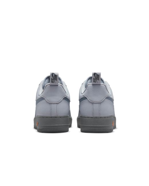 Nike Gray Air Force 1 '07 'Wolf Kumquat' for men