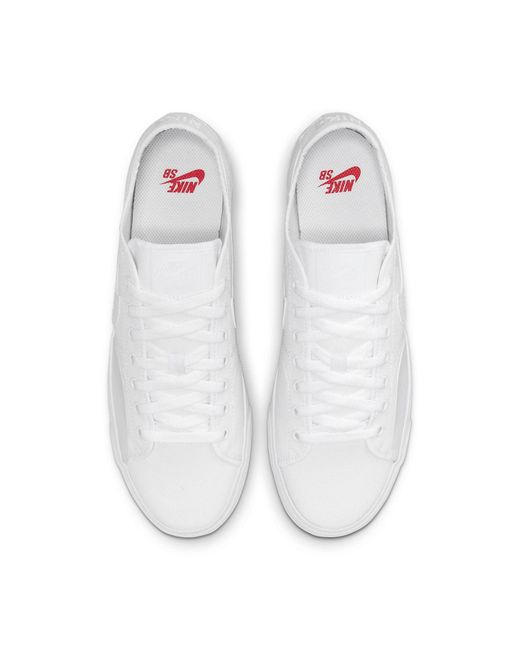 Nike White Blazer Court Sb 'Triple' for men