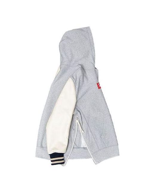 Supreme Gray X Junya Watanabe Comme Des Garons Box Logo Hoodie for men