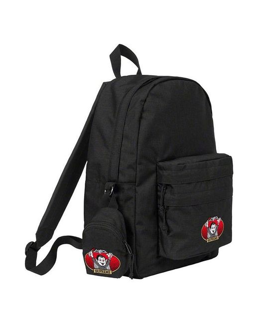 Supreme Black Vampire Boy Backpack for men