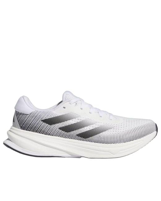 Adidas White Supernova Rise 'Cloud Core Zero Metalic' for men
